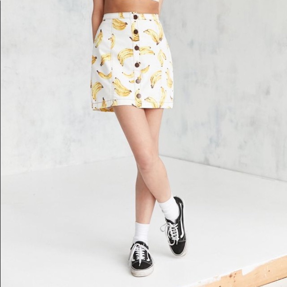 Urban Outfitters Banana Denim Skirt